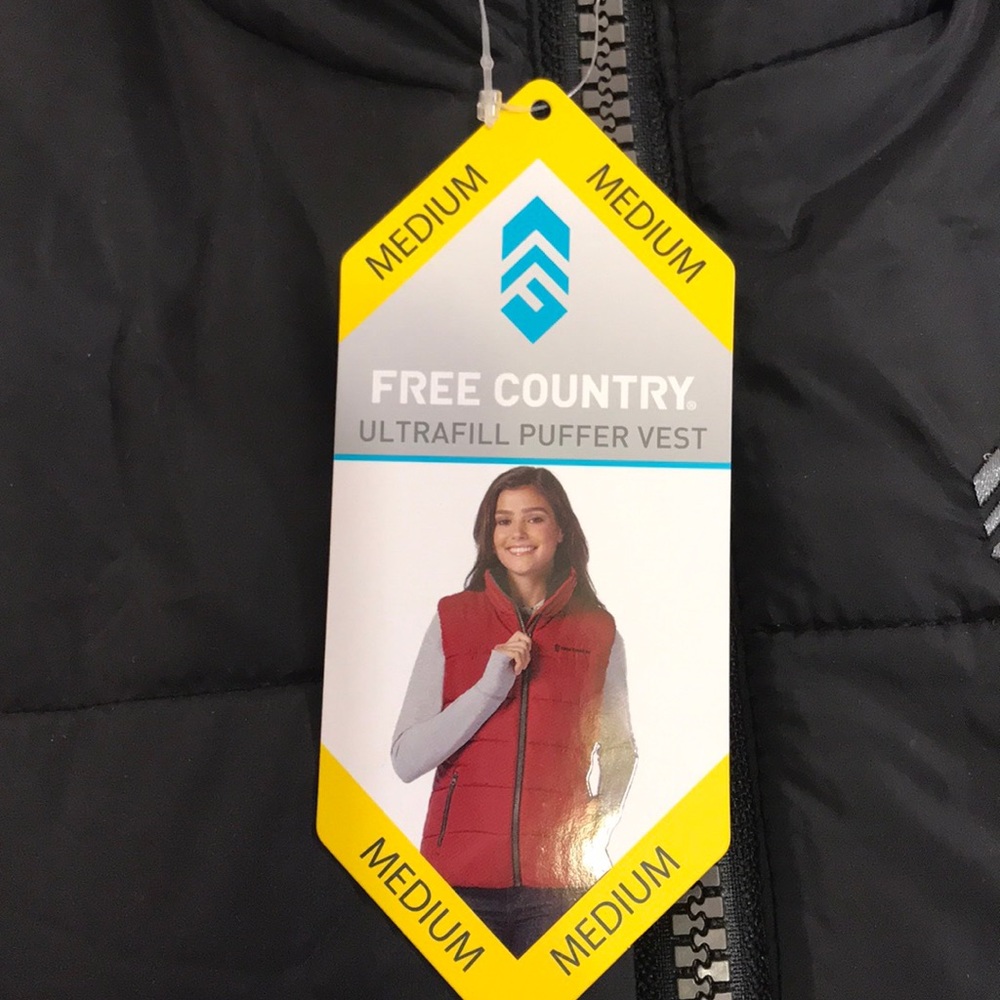 Free Country Ultrafill Puffer Vest Black M Hiking - Picture 4 of 7